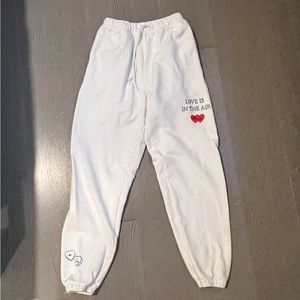 white fox boutique love is in the air sweats